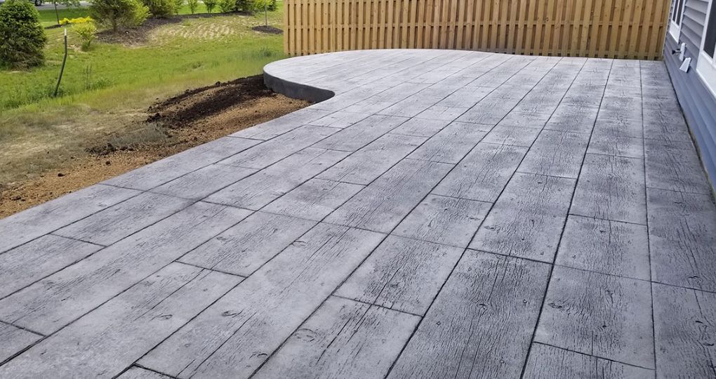 Béton imitation bois