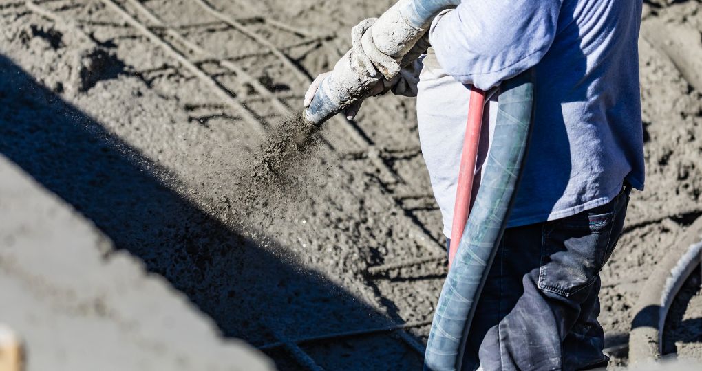application du béton projeté