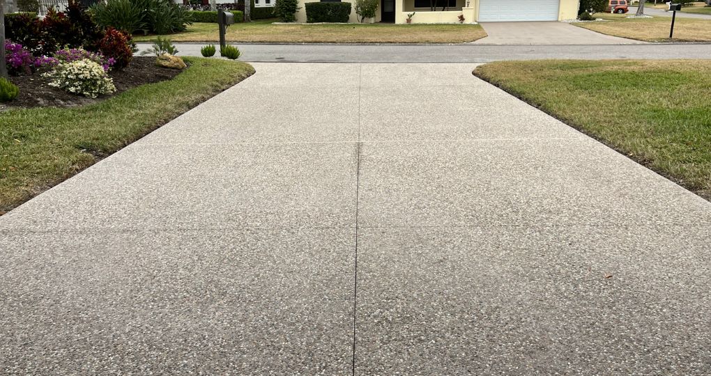pose du béton désactivé