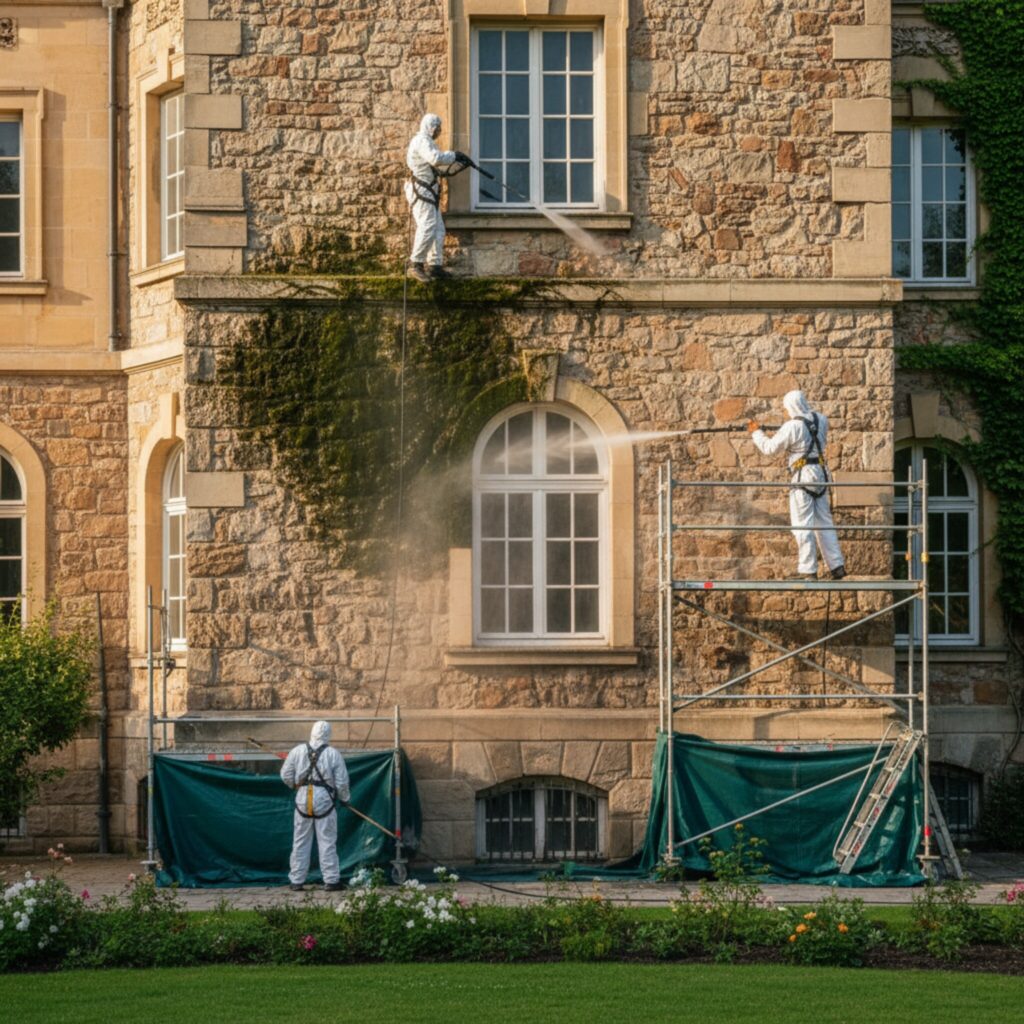 Comment enlever la mousse sur la façade?