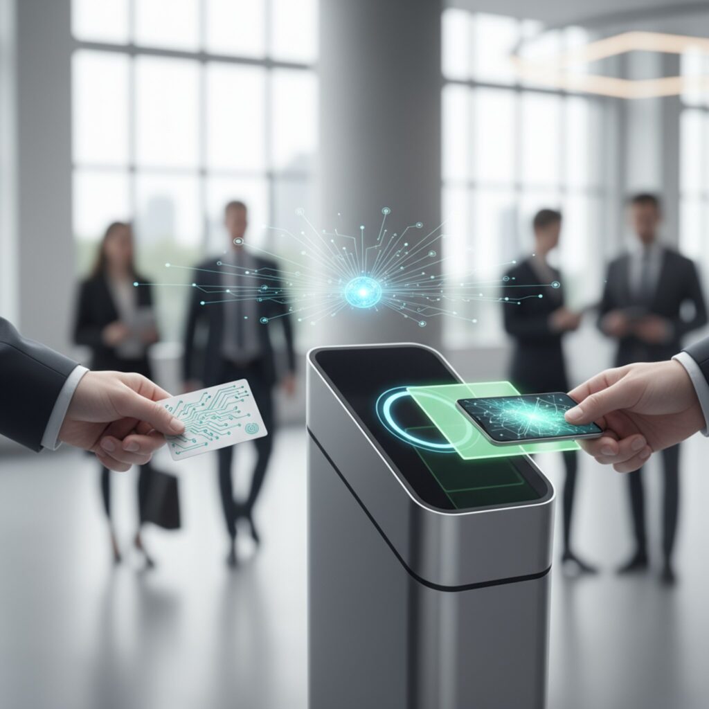 Comment fonctionne une borne avec carte RFID ou application mobile?