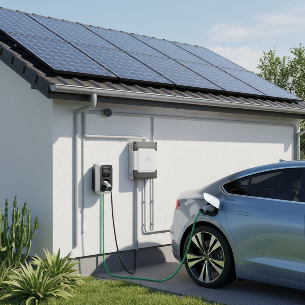 Comment raccorder la borne à un système photovoltaïque?
