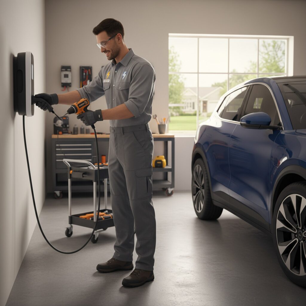 Faut-il un électricien qualifié pour installer une borne de recharge?