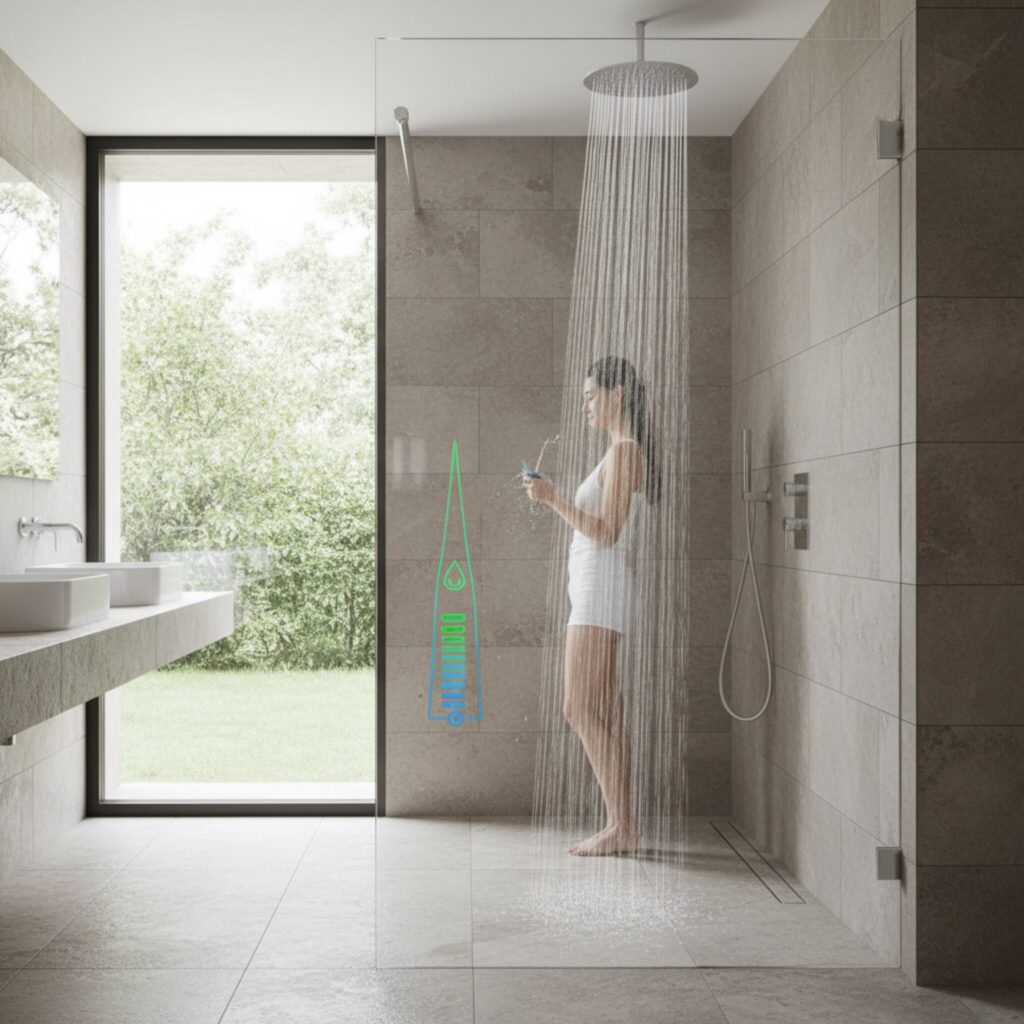 La douche à l’italienne est-elle plus économique en eau?