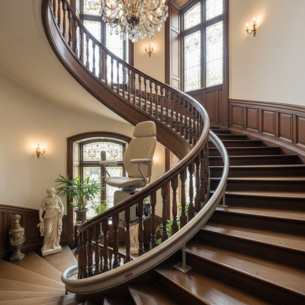 Peut-on installer un monte-escalier sur un escalier en colimaçon?
