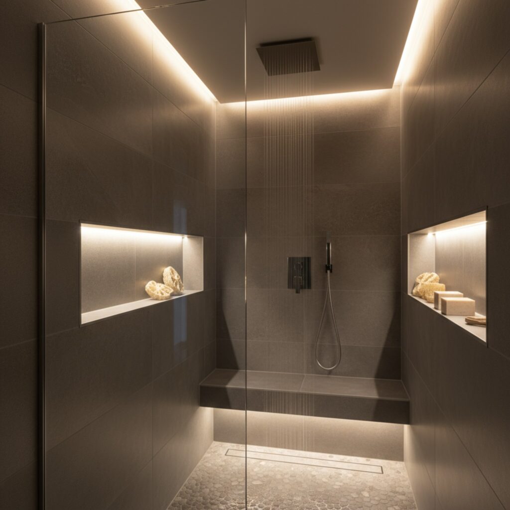 Peut-on installer un système d’éclairage dans la douche?