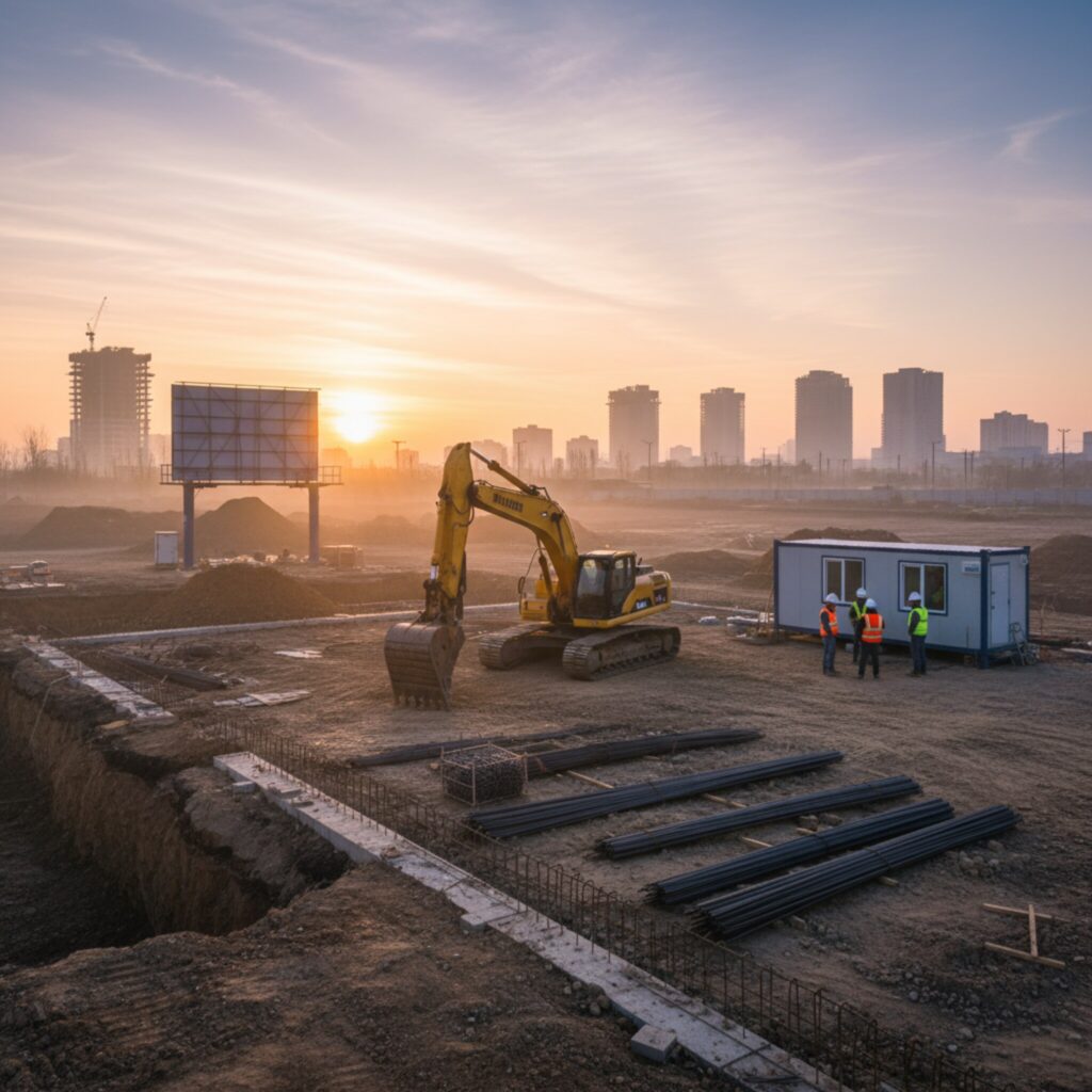 Quand commence le chantier de construction?