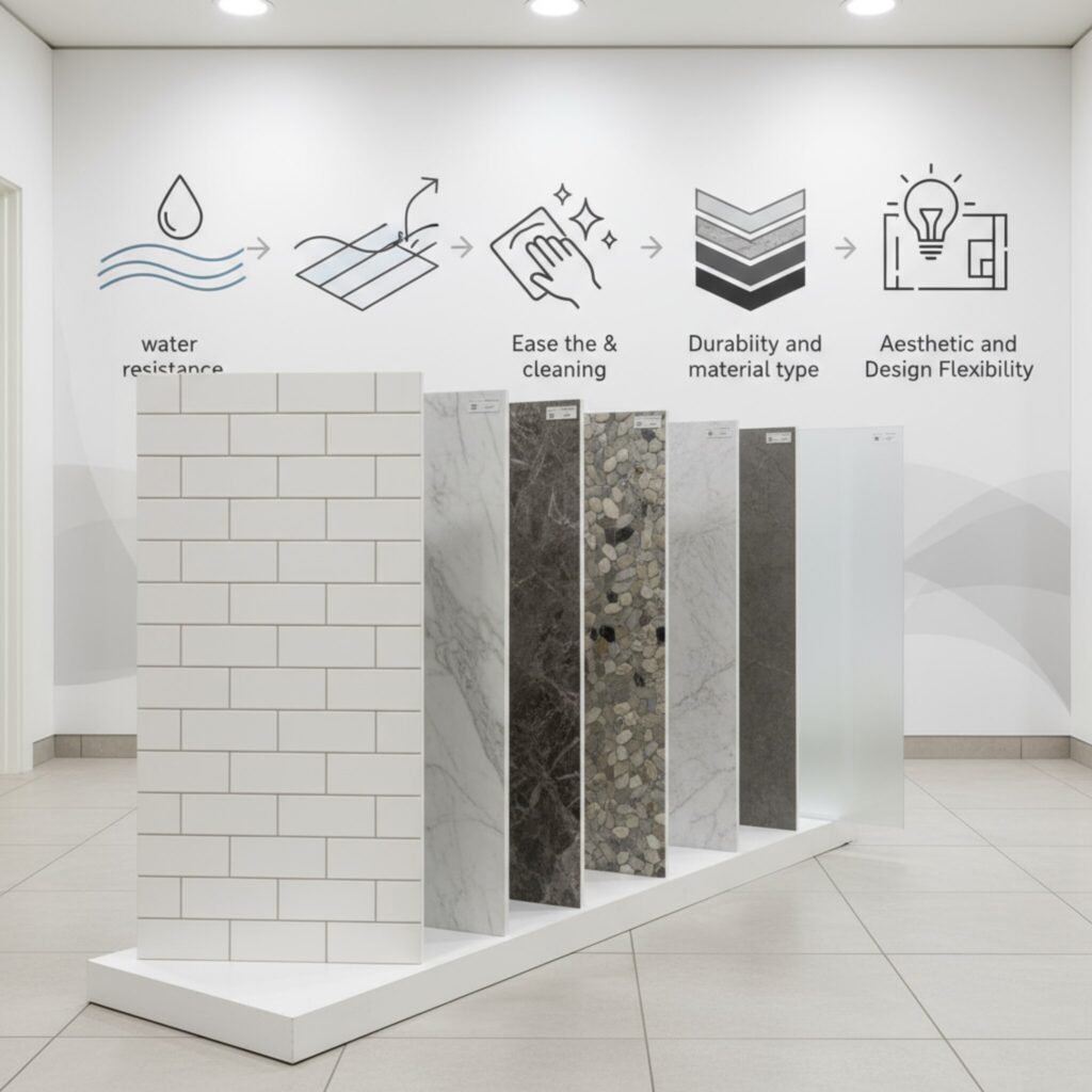 Quels sont les critères pour choisir les parois de douche?