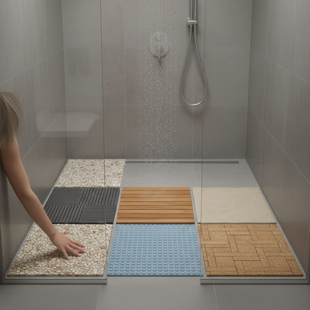 Comment choisir un sol antidérapant pour la douche?