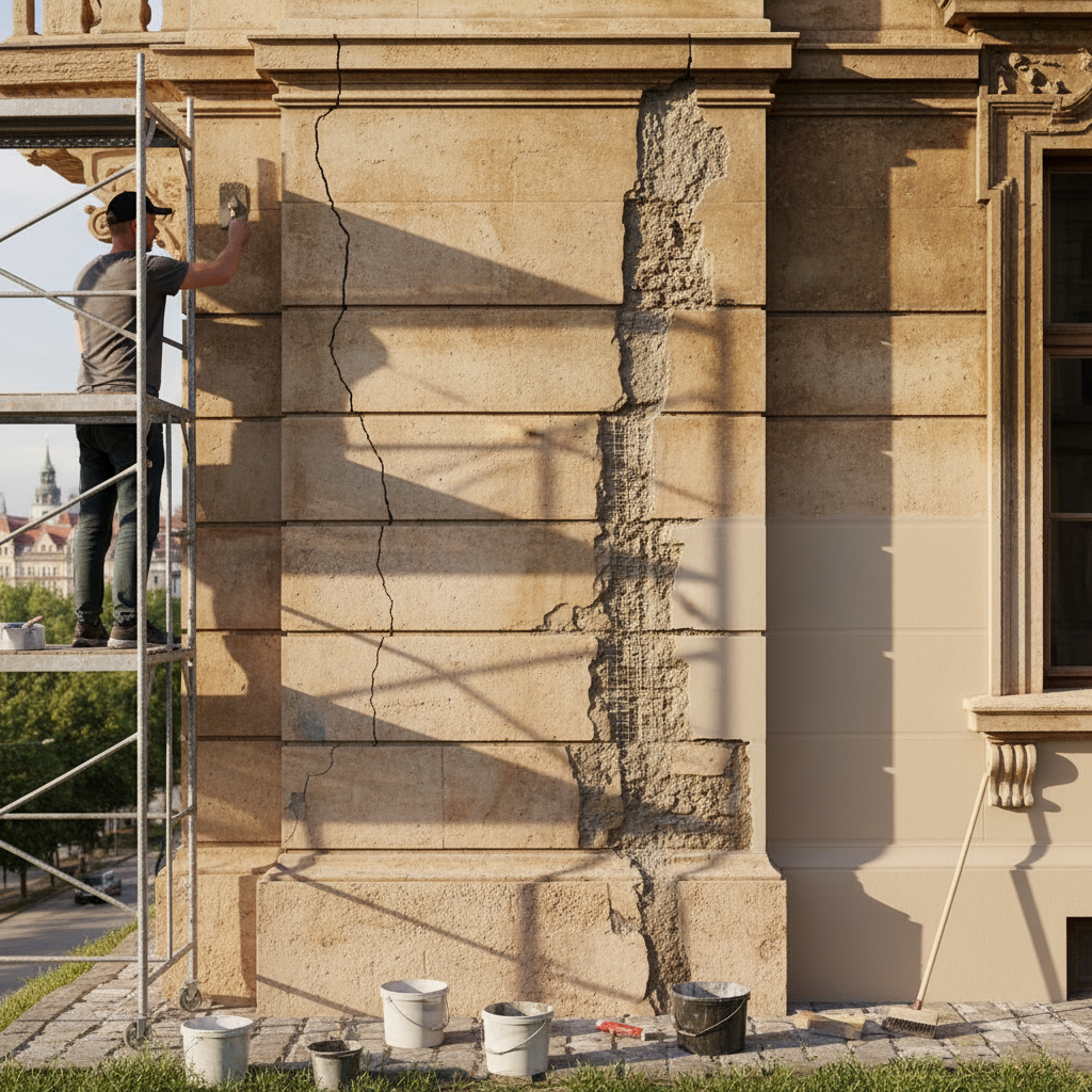 Comment traiter les fissures sur une façade?