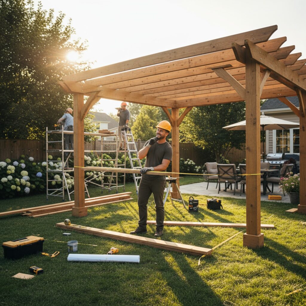 Quels sont les délais moyens pour la pose d’une pergola?