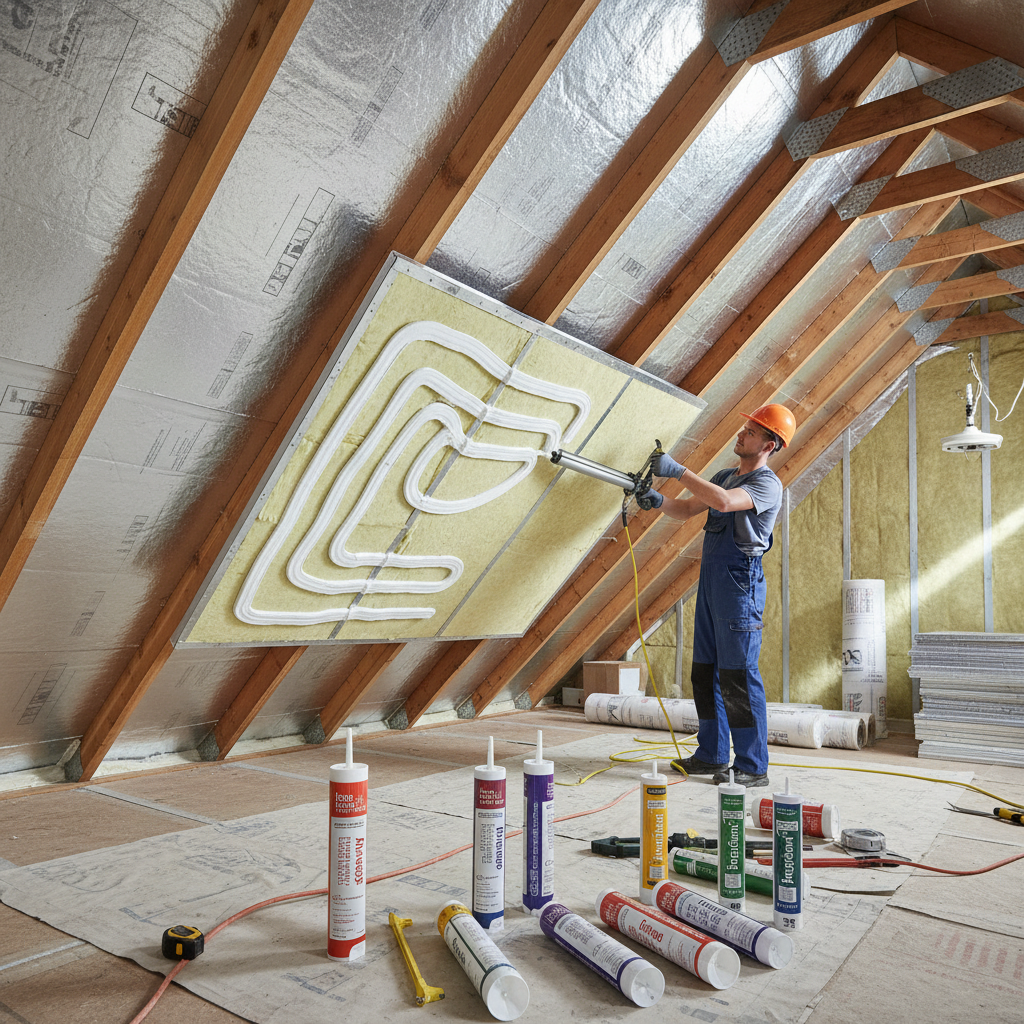 Quelles colles utiliser pour fixer des panneaux isolants sous rampants?