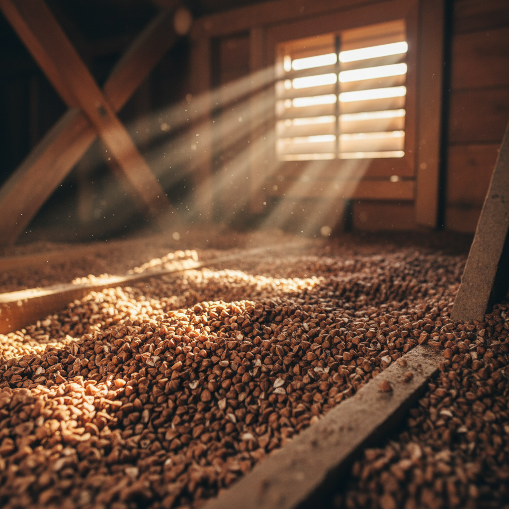 Le sarrasin en billes pour l’isolation des combles?