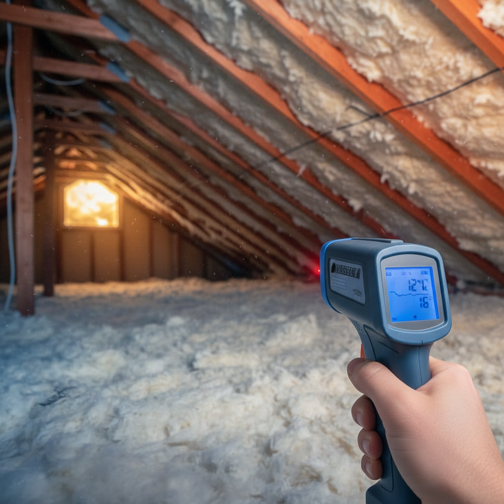 Quelle mesure de température pour valider l'isolation des combles?