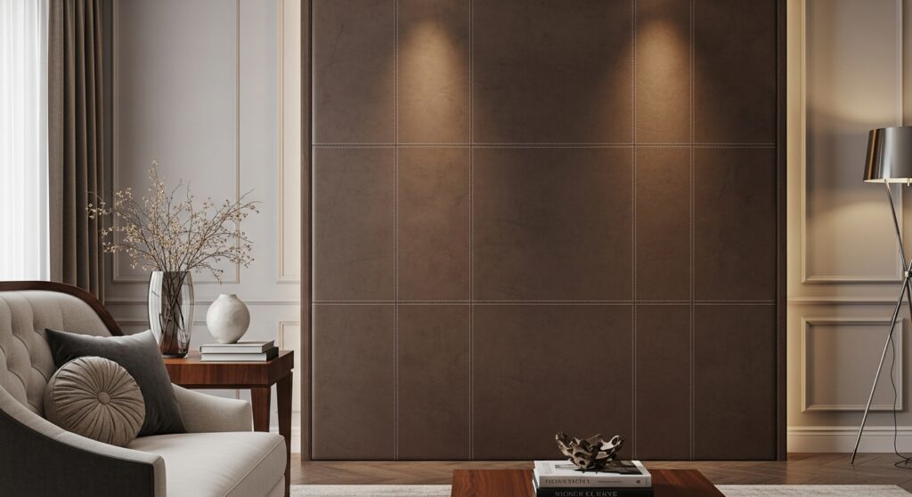 Combien coûte le revêtement mural en cuir?